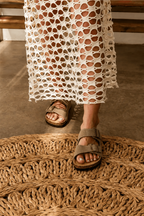 Velune Arizona Suede Sandals - Khaki