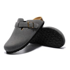 Velune Boston Suede Clog - Gray