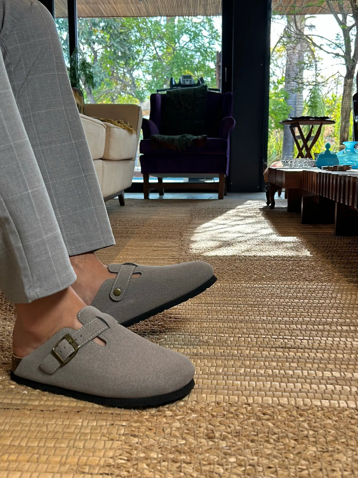 Velune Hefesto Suede Clog - Gray