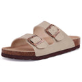 Velune Hermes Leather Sandals - Stone