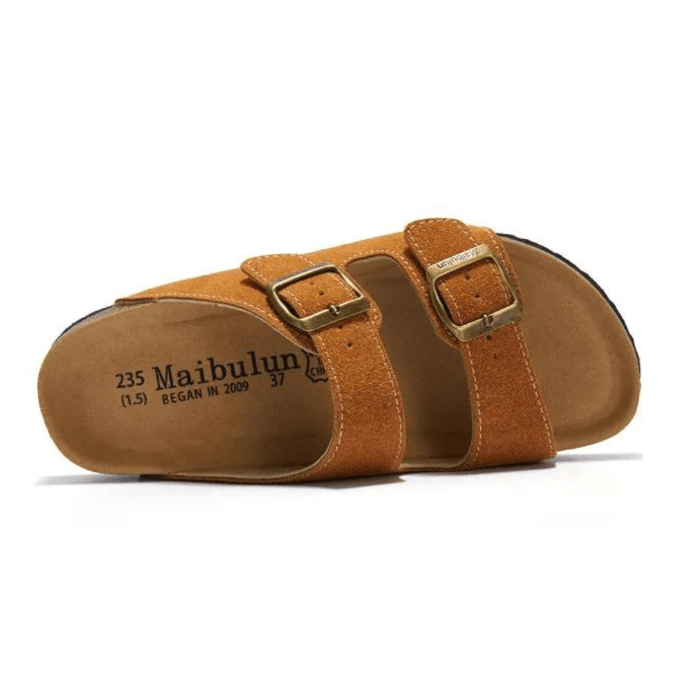 Velune Hermes Suede Sandals - Orange