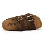 Velune Hermes Suede Sandals - Brown