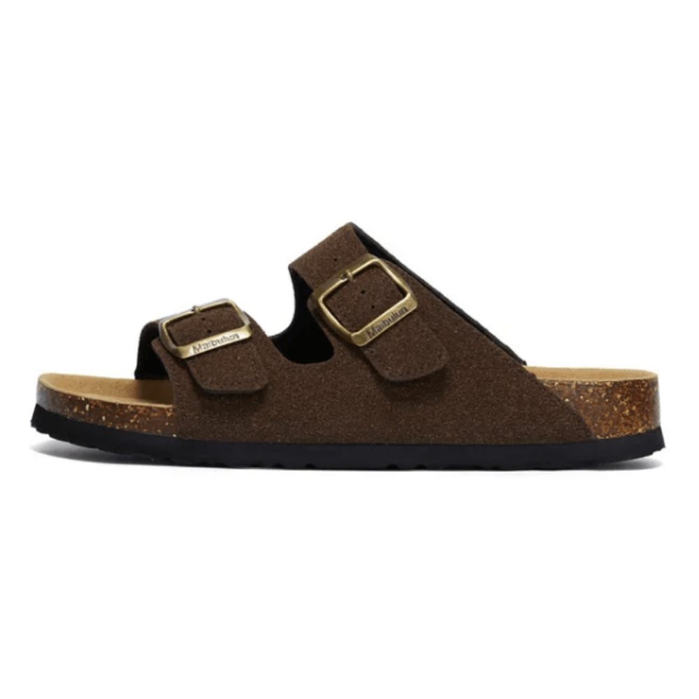 Velune Hermes Suede Sandals - Brown