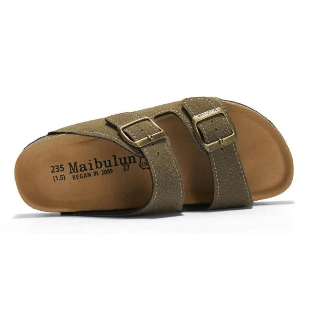 Velune Hermes Suede Sandals - Green