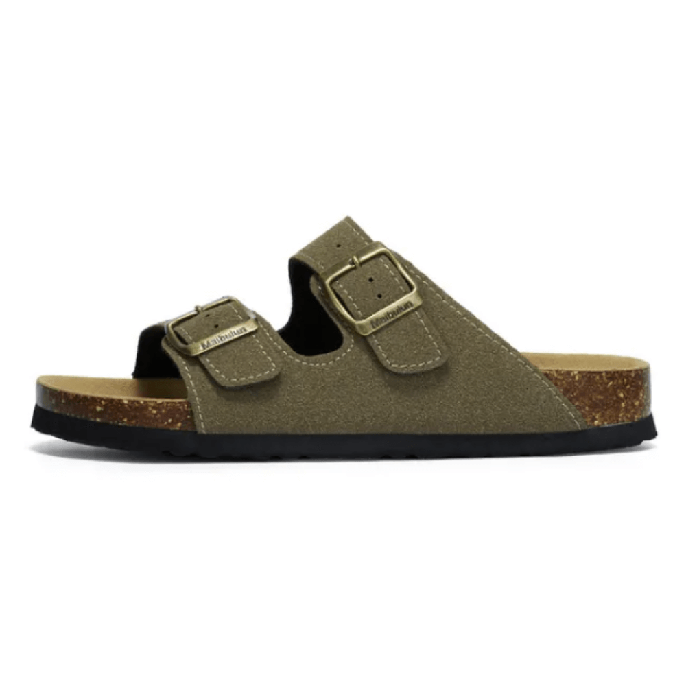Velune Hermes Suede Sandals - Green