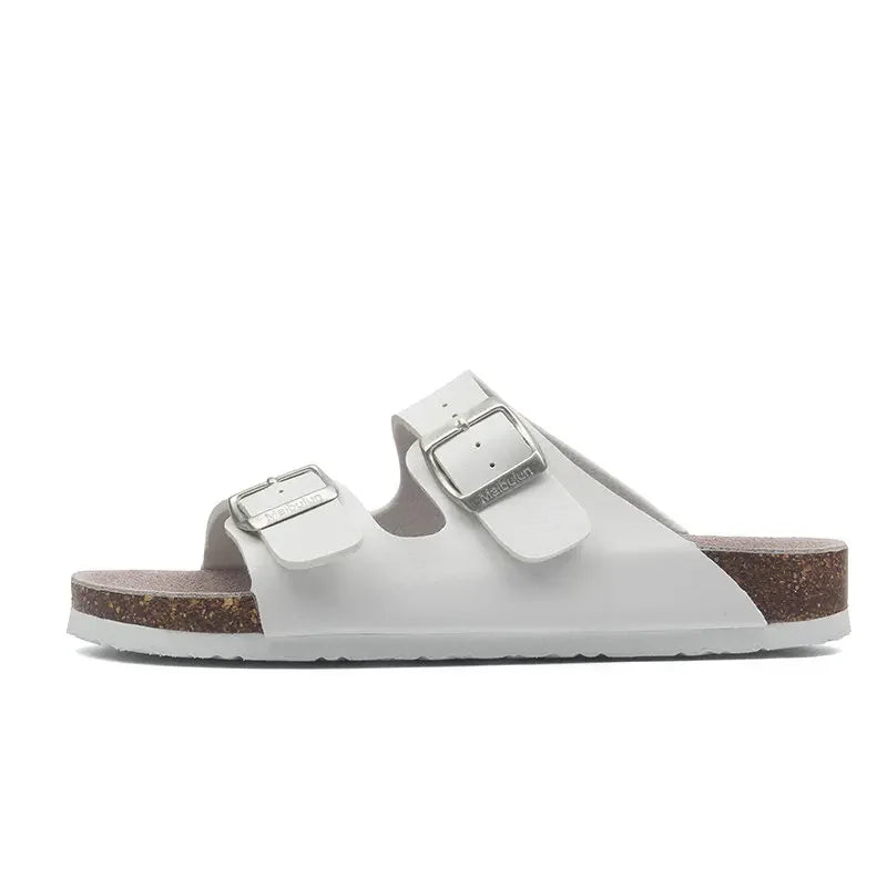 Velune Hermes Leather Sandals - White
