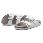 Velune Hermes Leather Sandals - White
