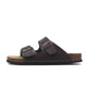Velune Arizona Leather Sandals - Brown