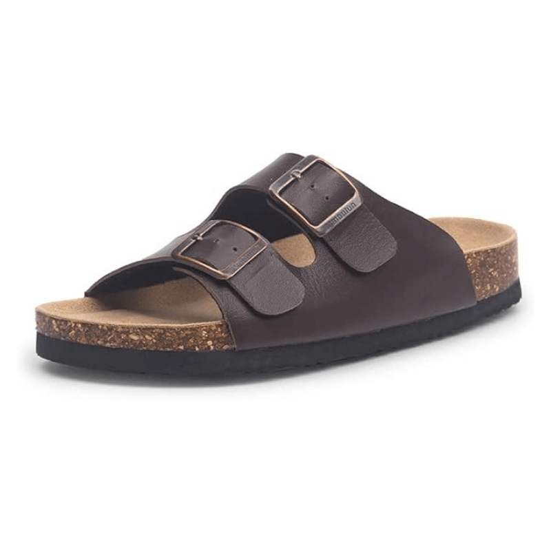 Velune Hermes Leather Sandals - Brown